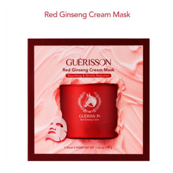 Маска для лица с антивозрастным комплексом Red Ginseng Cream mask 35 мл / Guerisson0
